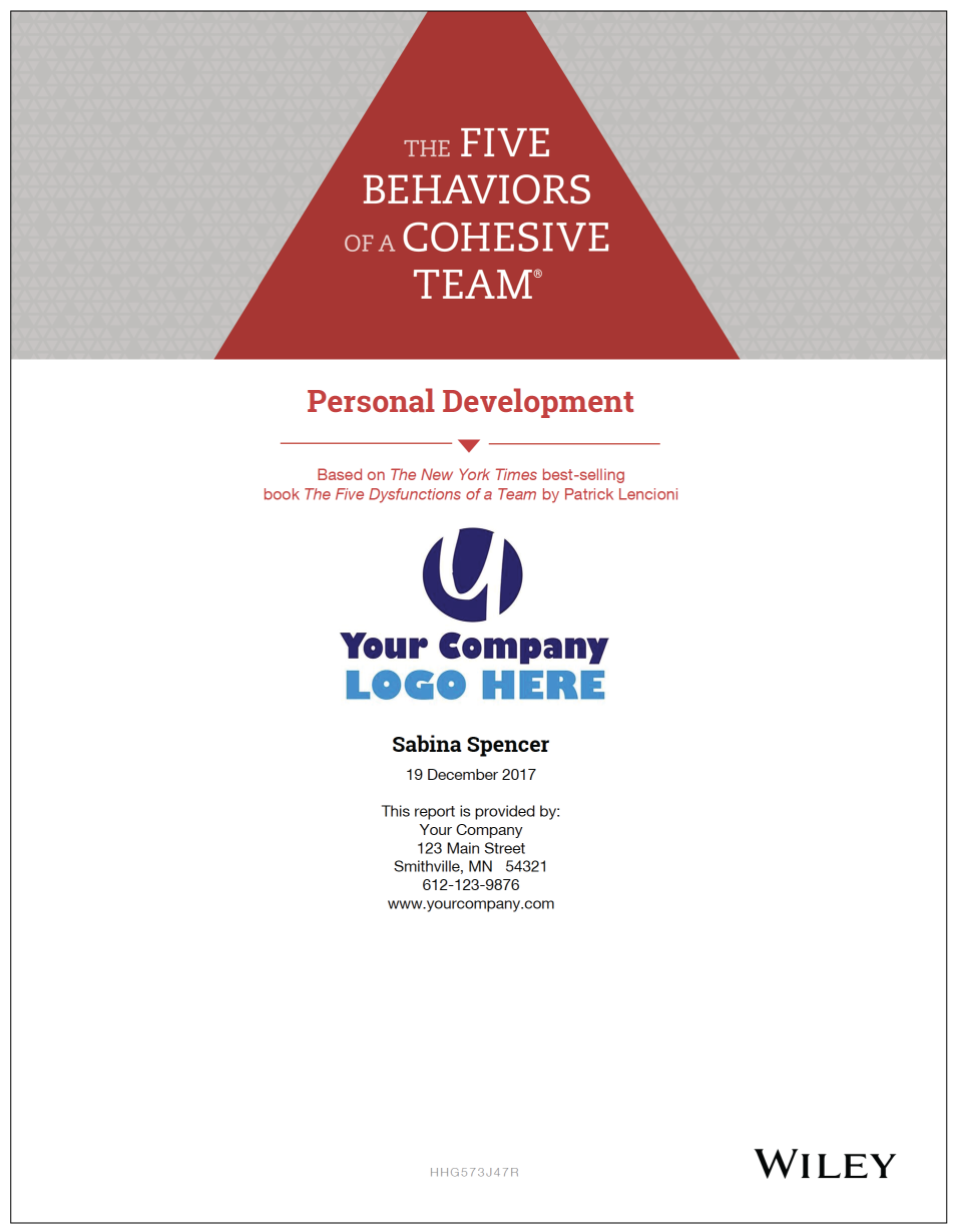 The Five Behaviors™ Personal Development Assessment