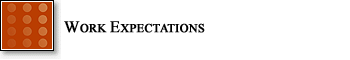 Work Expectations